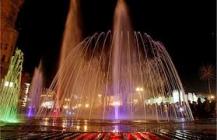 В Симферополе испытали светодинамичный фонтан